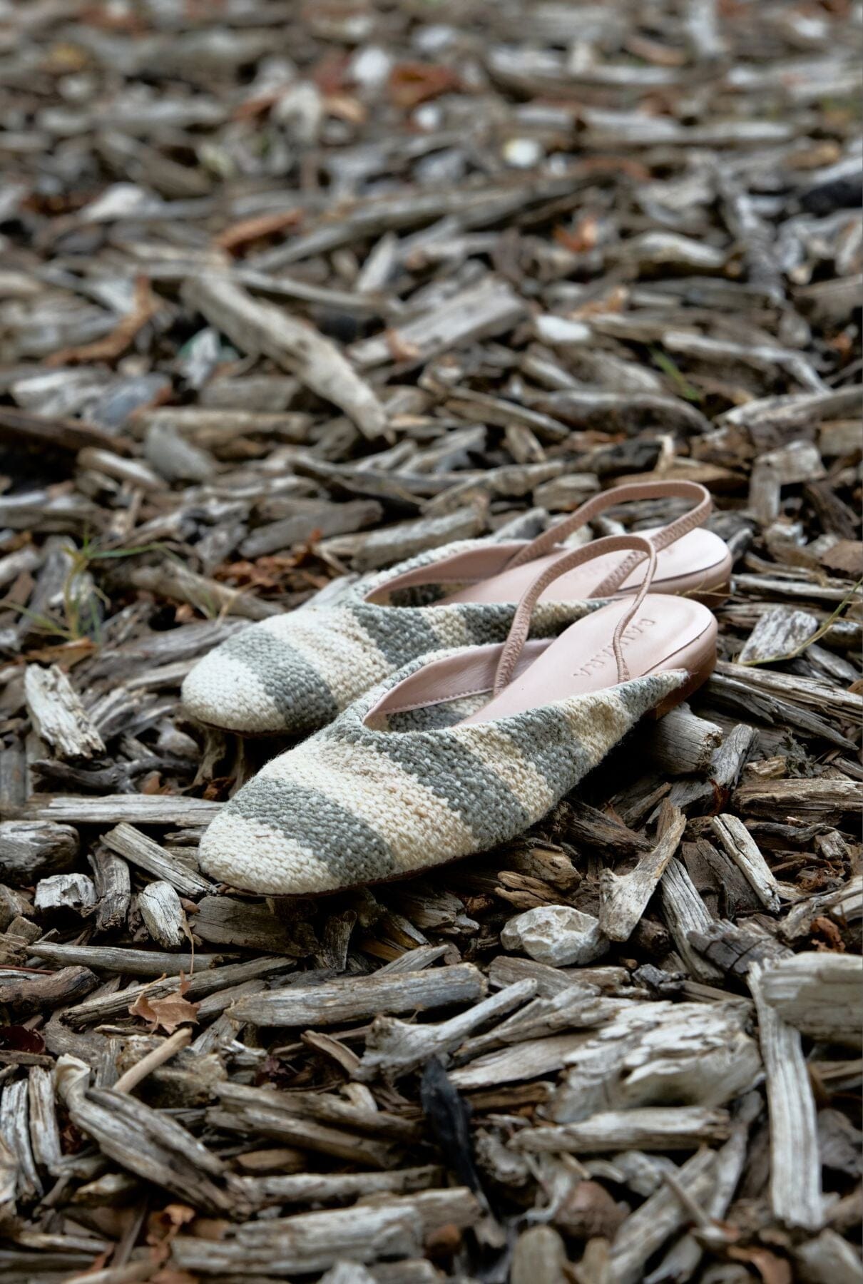 BAIMARA Mule Gris Flat shoes Baimara 