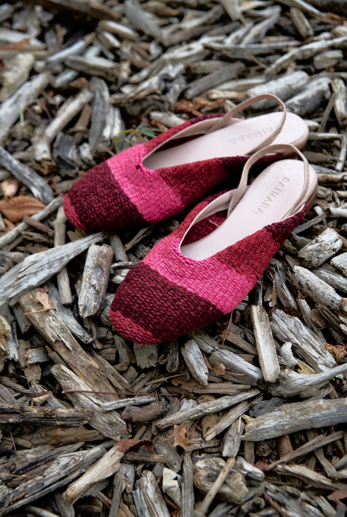 BAIMARA Mule Rosa rayas Flat shoes Baimara 