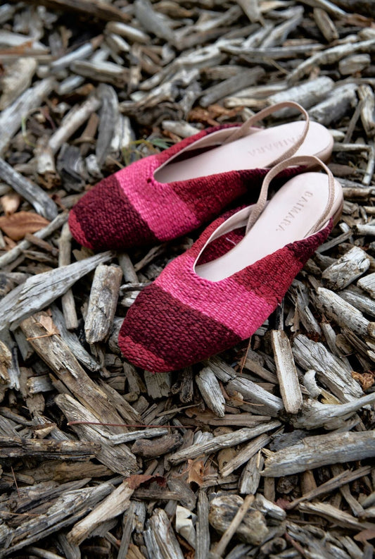 BAIMARA Mule Rosa rayas Flat shoes Baimara 
