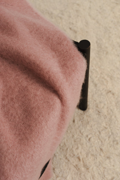 Ballet Pink Mohair Blanket ELEVAA 
