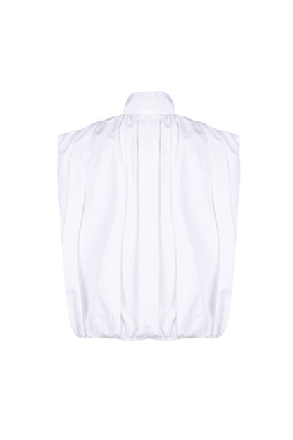 Balloon White Top Tops and Blouses PALOMO SPAIN 