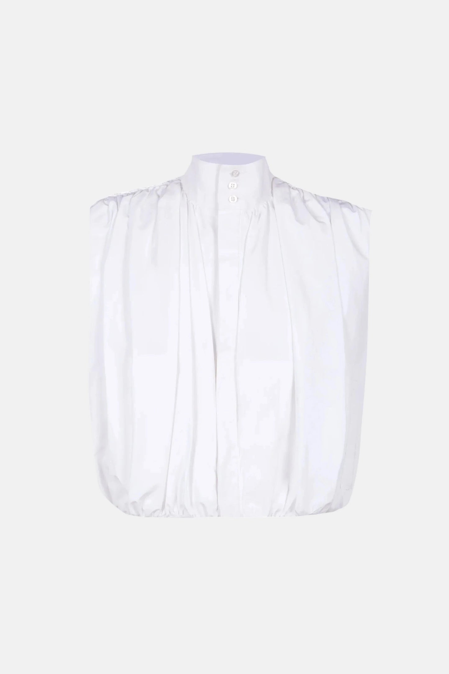Balloon White Top Tops and Blouses PALOMO SPAIN 