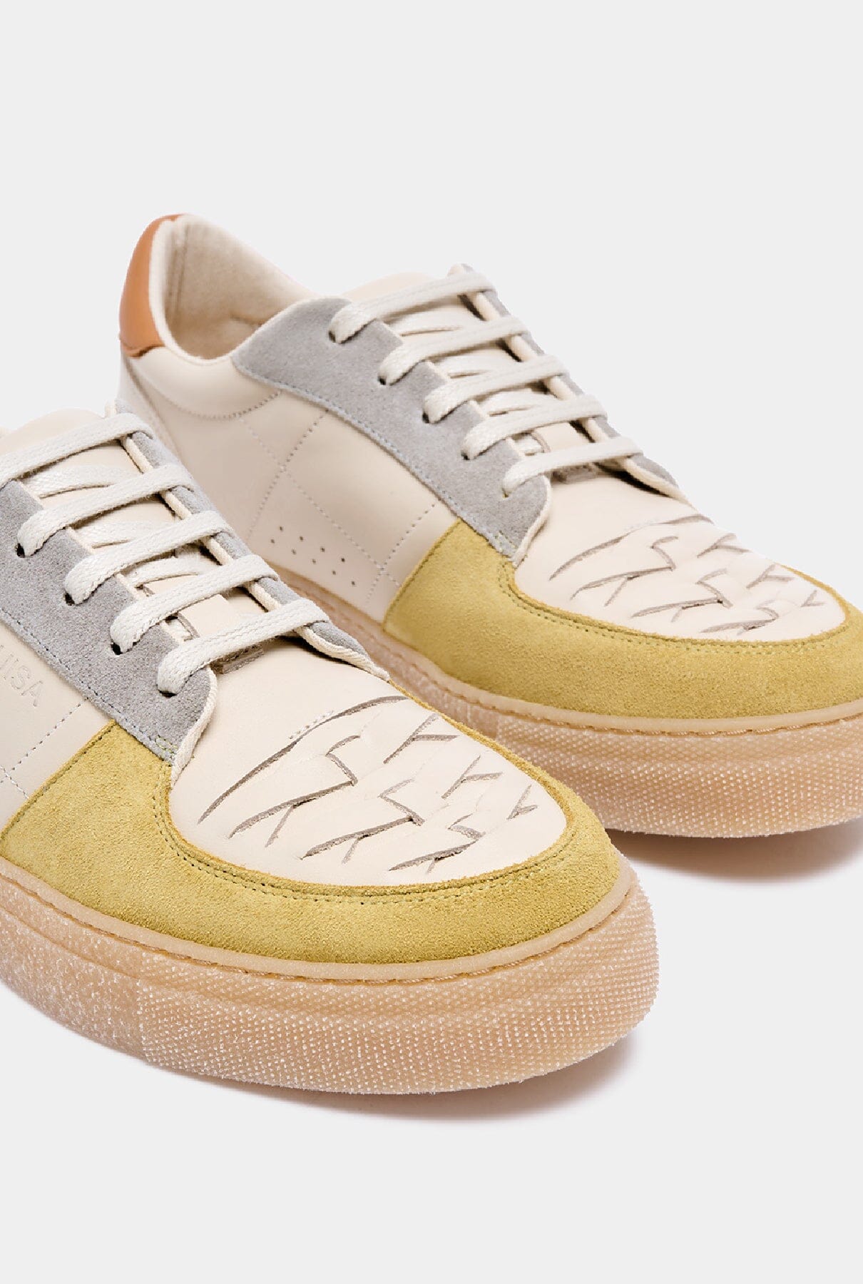 Bamba Lime & Grey Sneakers Naguisa 