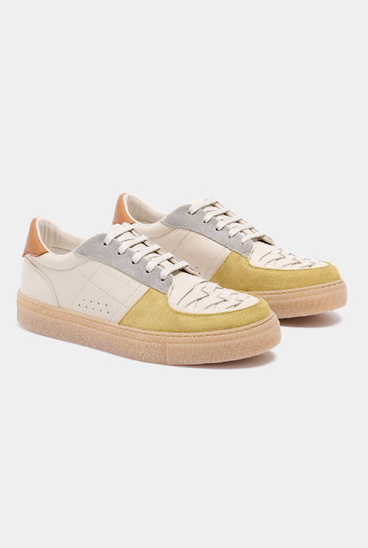 Bamba Lime & Grey Sneakers Naguisa 