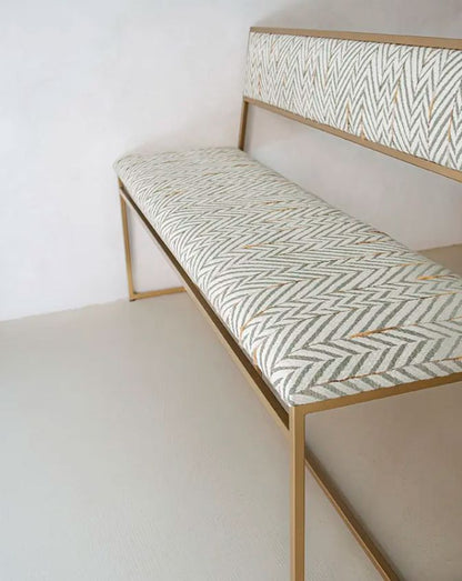 Banco respaldo dorado Furniture Be Water Home 