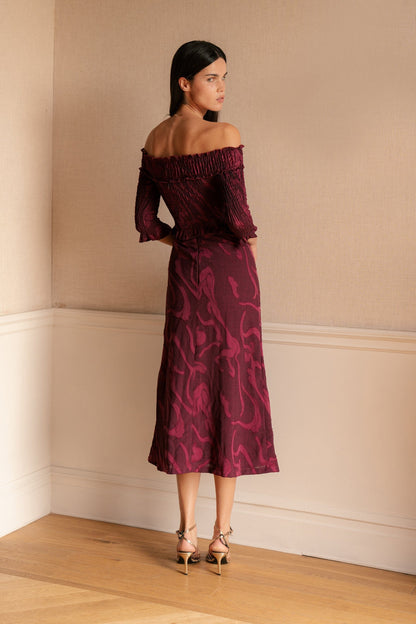 Bardot Textured Dress Dresses Vano Studio 