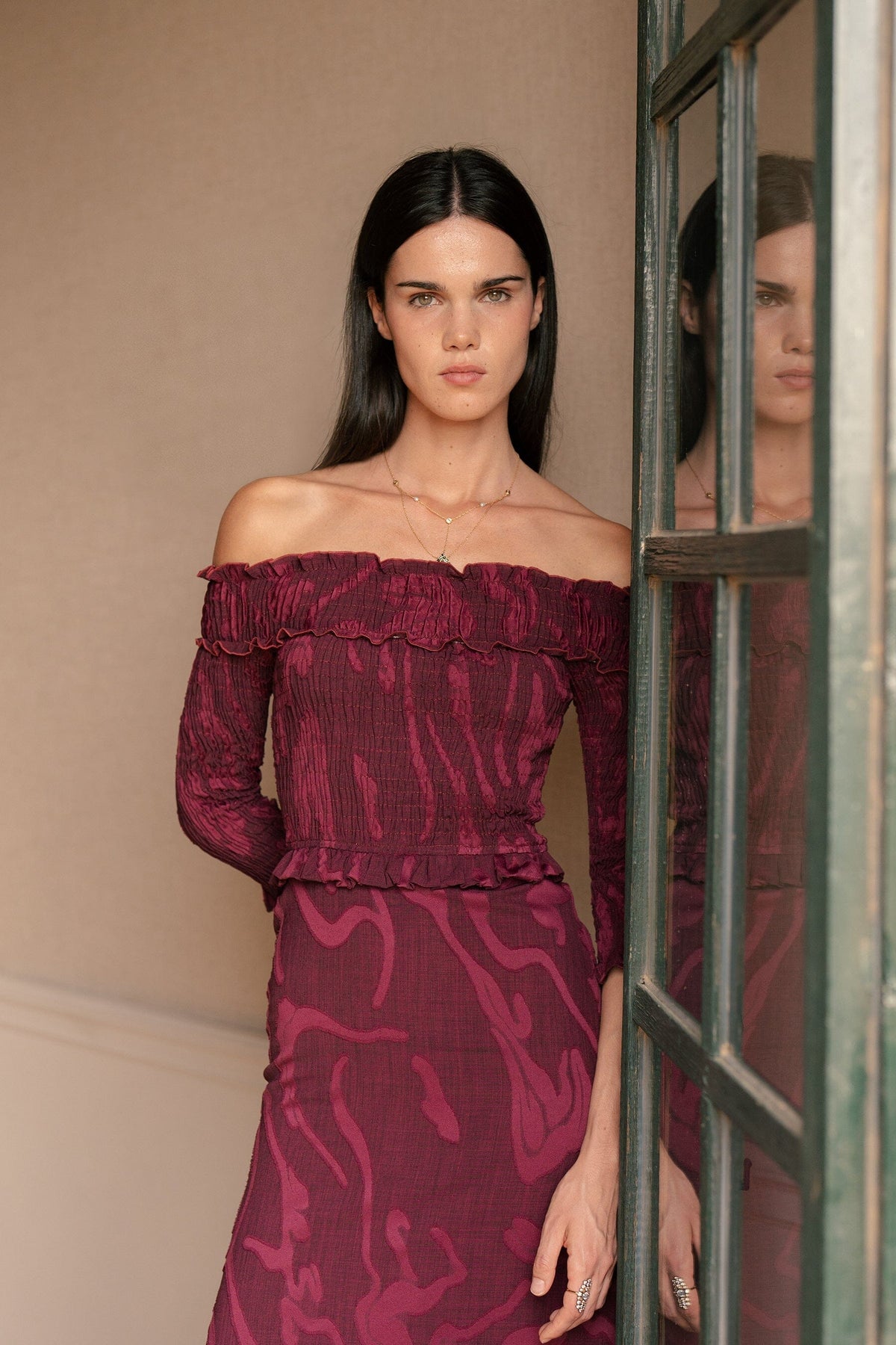 Bardot Textured Dress Dresses Vano Studio 