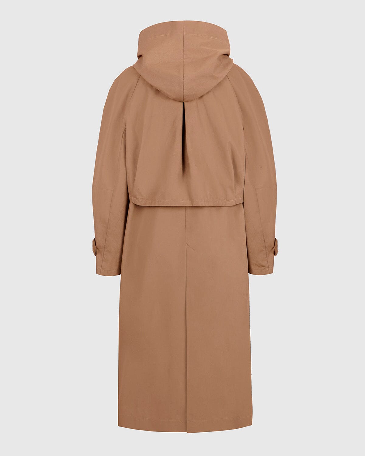 Beige and green hooded trench-coat Coats Boscoier 