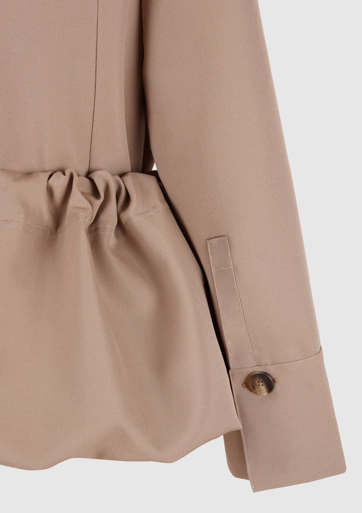 Beige virgin wool trench-coat Coats Boscoier 