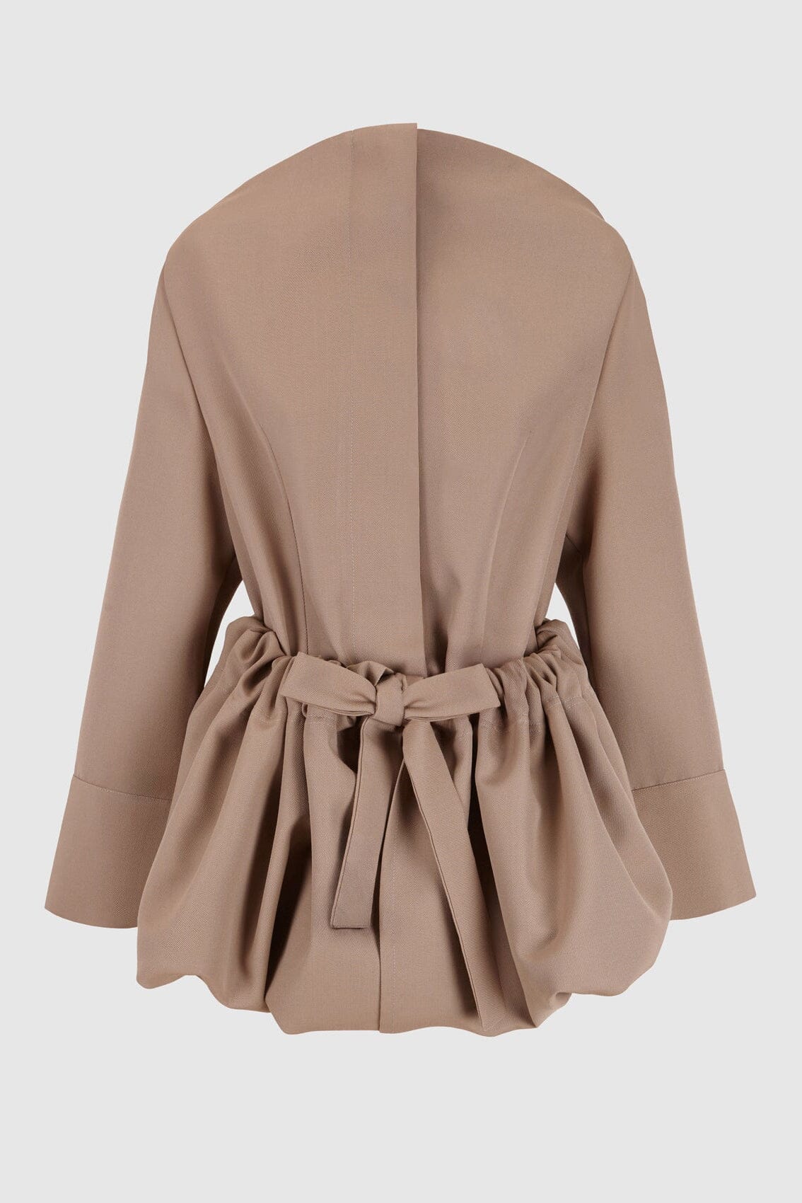 Beige virgin wool trench-coat Coats Boscoier 