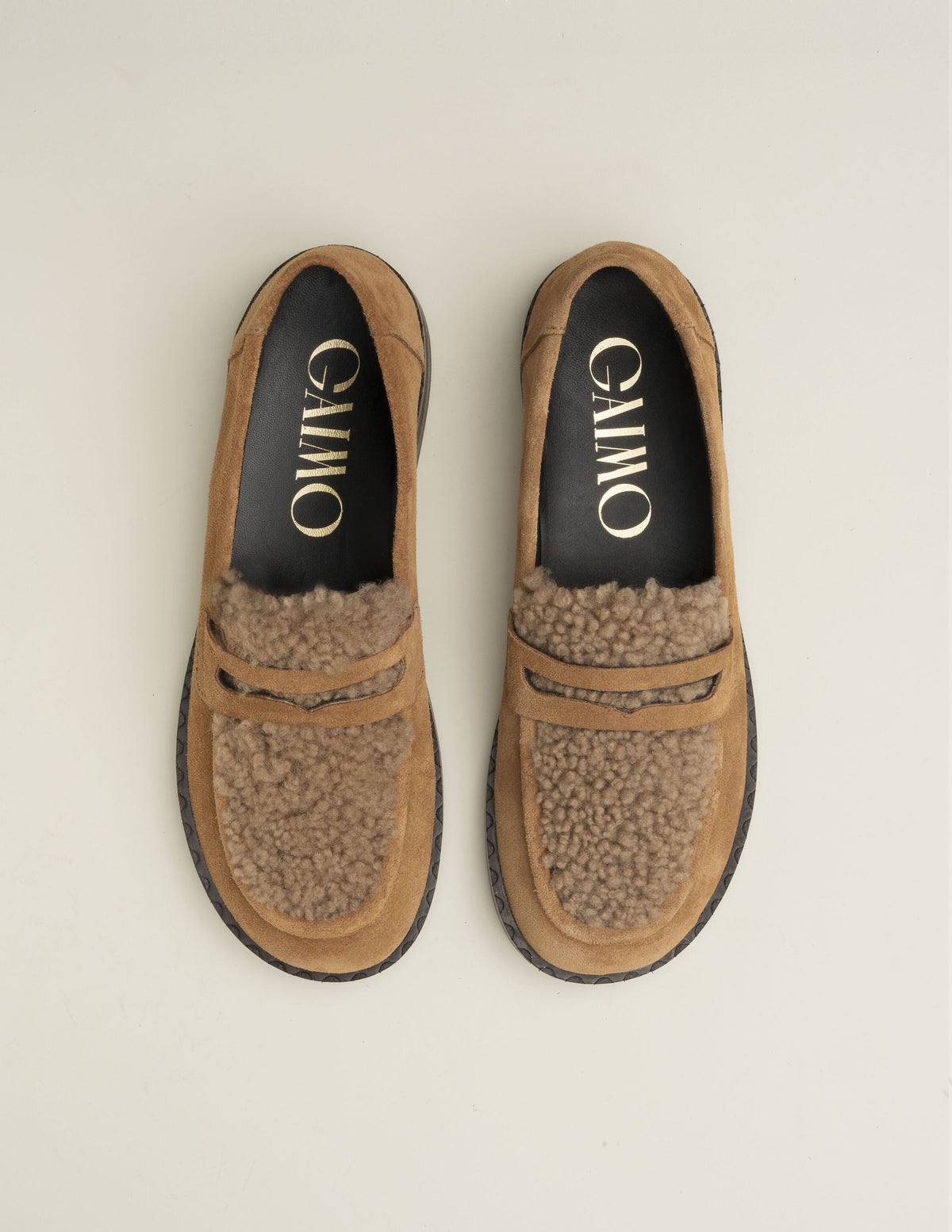 Belisse curly tan Flat shoes Gaimo 
