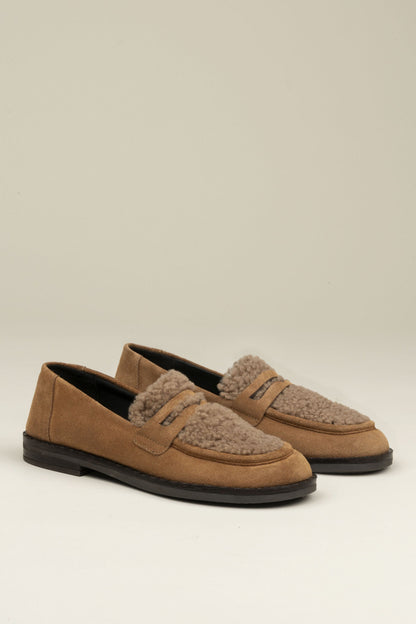 Belisse curly tan Flat shoes Gaimo 