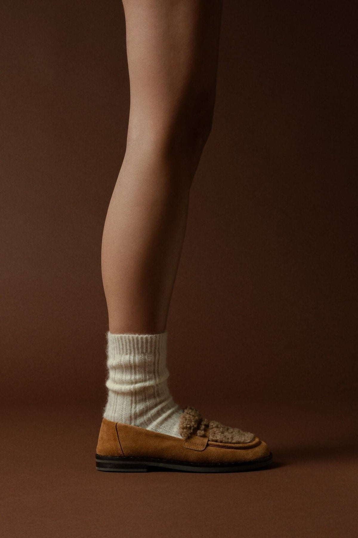 Belisse curly tan Flat shoes Gaimo 