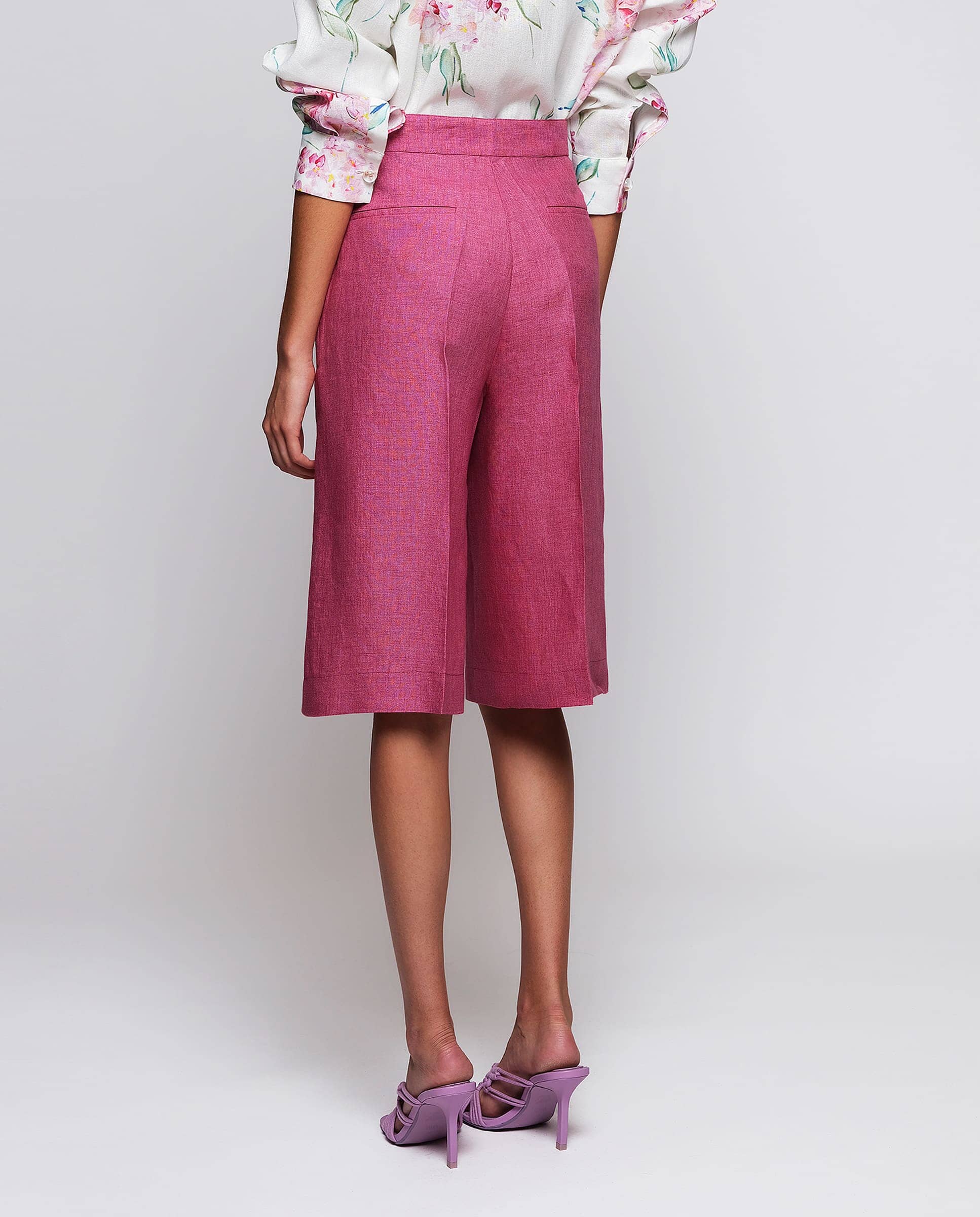 Bermuda fresa de lino Short Mirto 