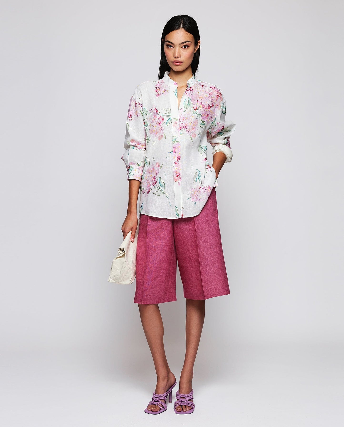 Bermuda fresa de lino Short Mirto 