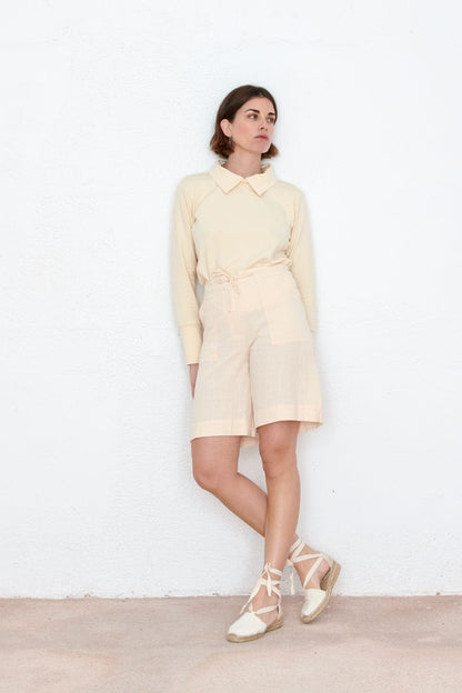 Bermuda Valentina crudo Short SOYFASCINANTE 