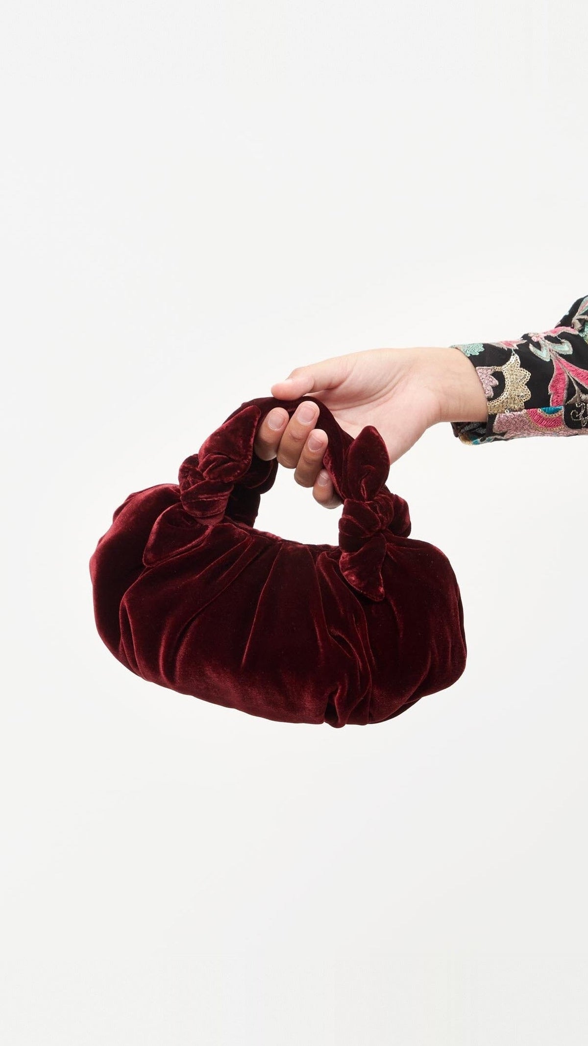 Bernatta Bag Burgundy Velvet Mini bags Laia Alen 