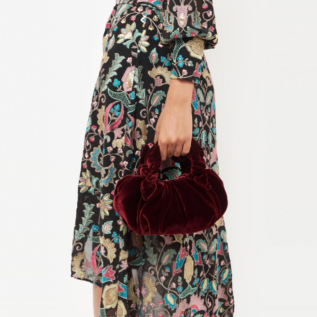Bernatta Bag Burgundy Velvet Mini bags Laia Alen 