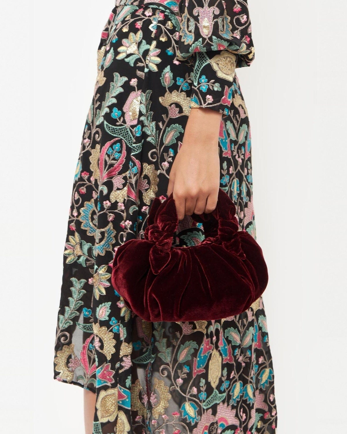 Bernatta Bag Burgundy Velvet Mini bags Laia Alen 