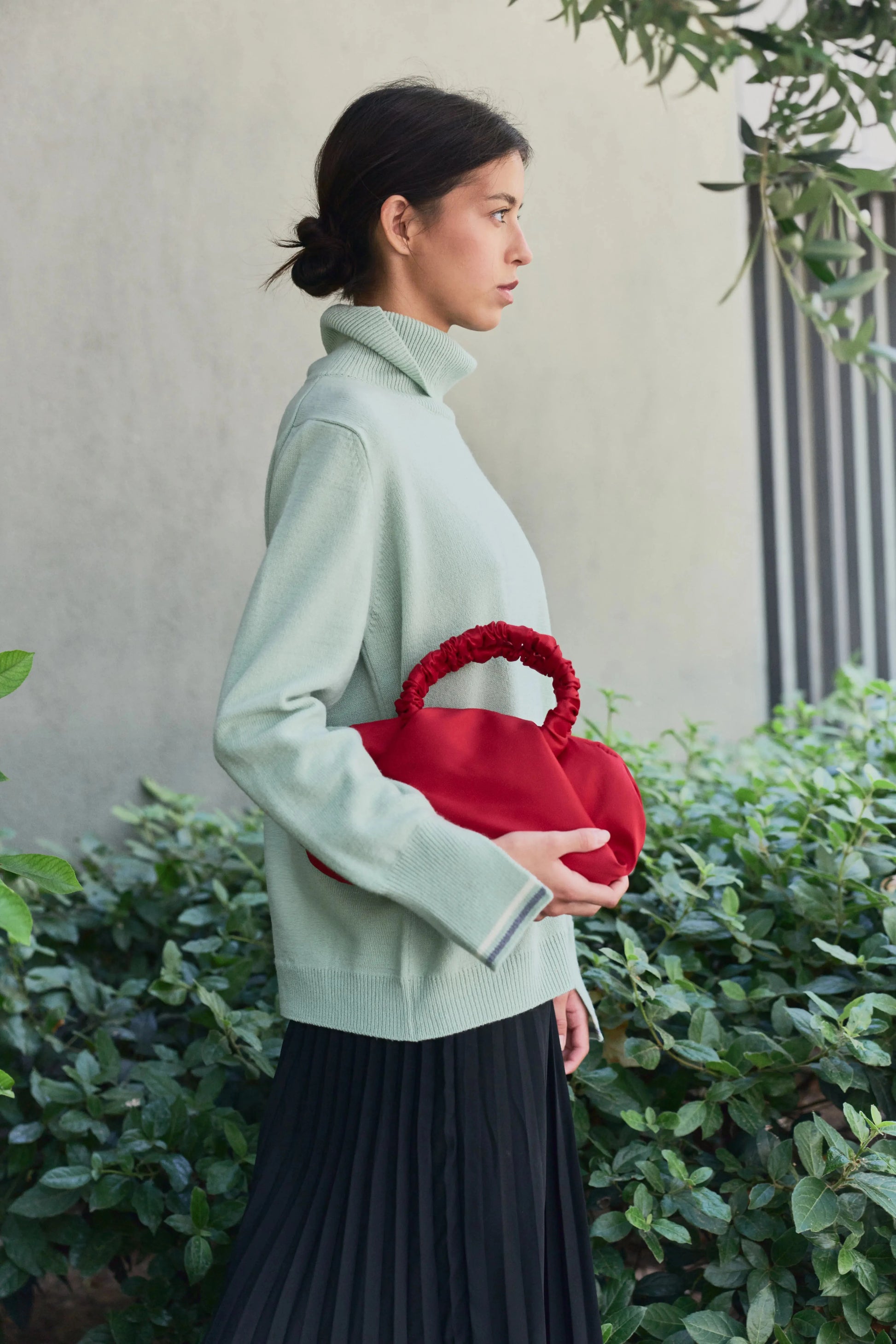 Berta Cashmere blend Crew Neck Mint Green Sweaters Laia Alen 