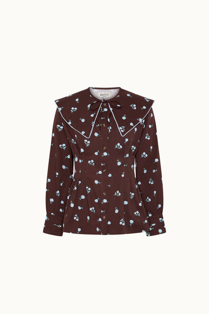 Bianca Brown Shirt Shirts & Blouses Maràvic 