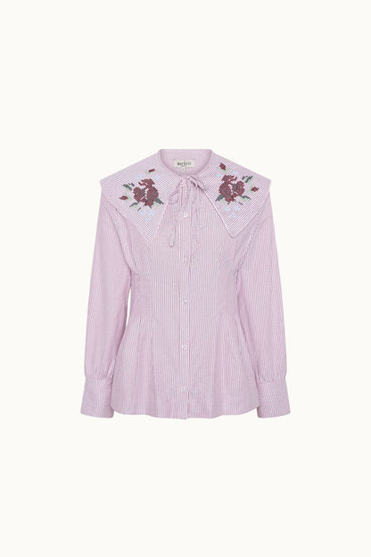 Bianca Red Shirt Shirts & Blouses Maràvic 