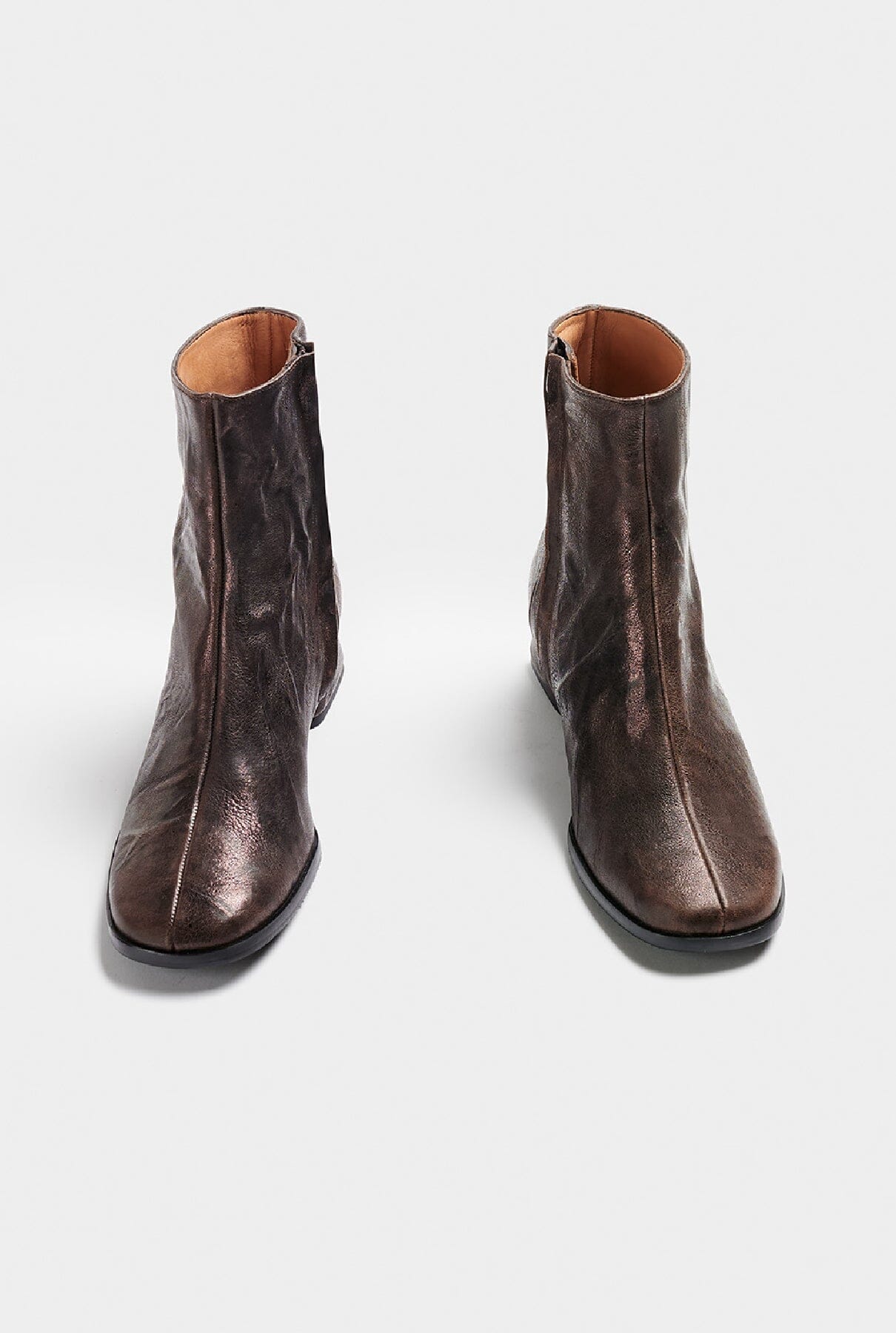 Bieldo Metallic Brown Boots Naguisa 