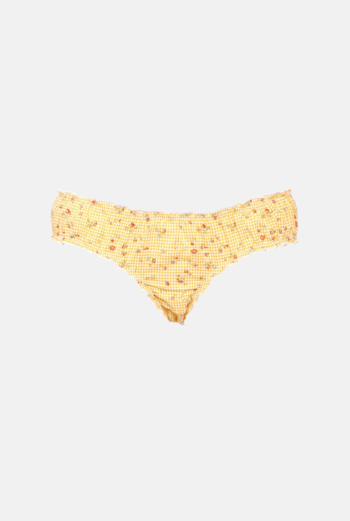 Bikini mini vichy amarillo Swimwear Como un pez en el agua 