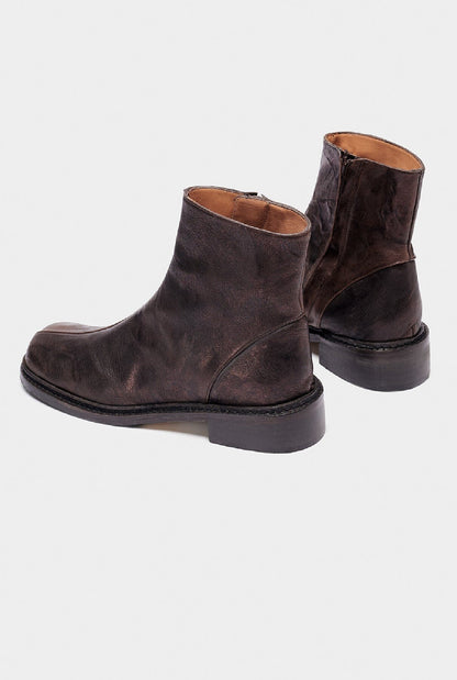 Bina Metallic Brown Boots Naguisa 