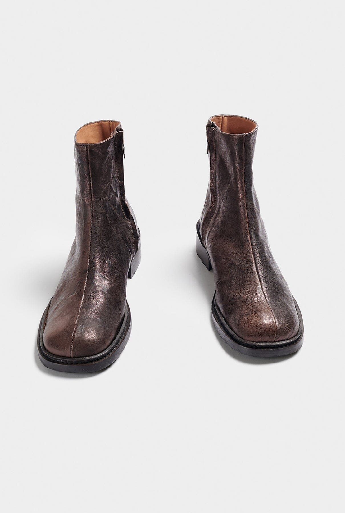 Bina Metallic Brown Boots Naguisa 