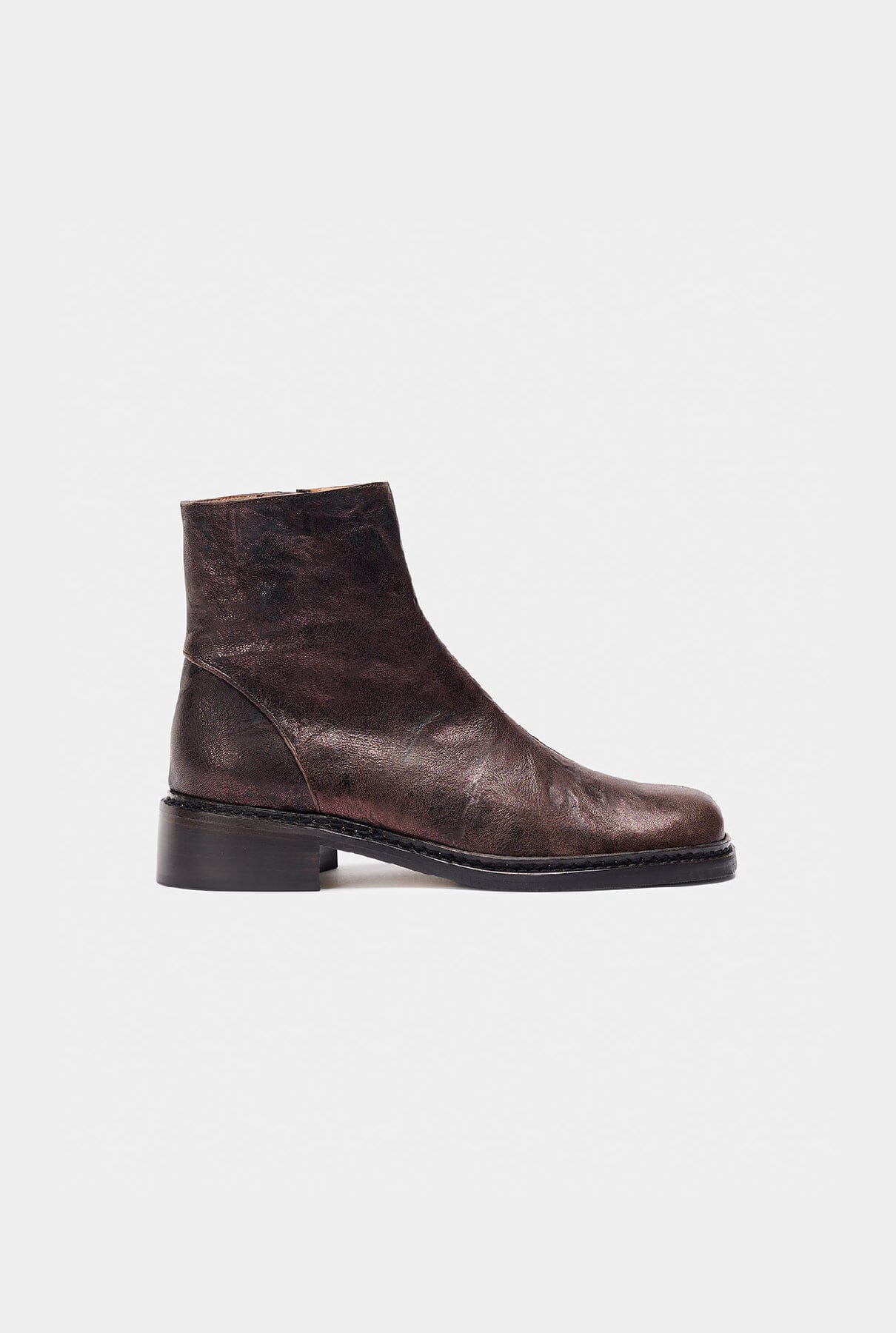 Bina Metallic Brown Boots Naguisa 