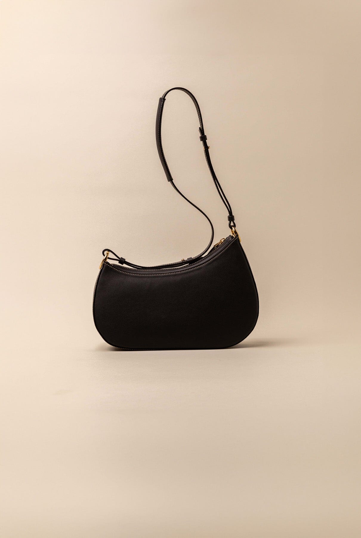 Binomio Black Leather Shoulder Bag Shoulder Bag RFB 