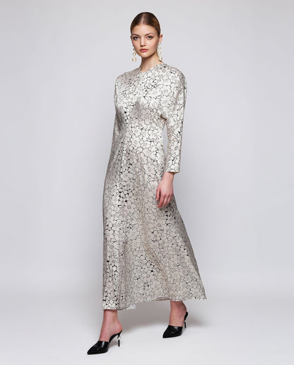 Black and white floral print dress Dresses Mirto 