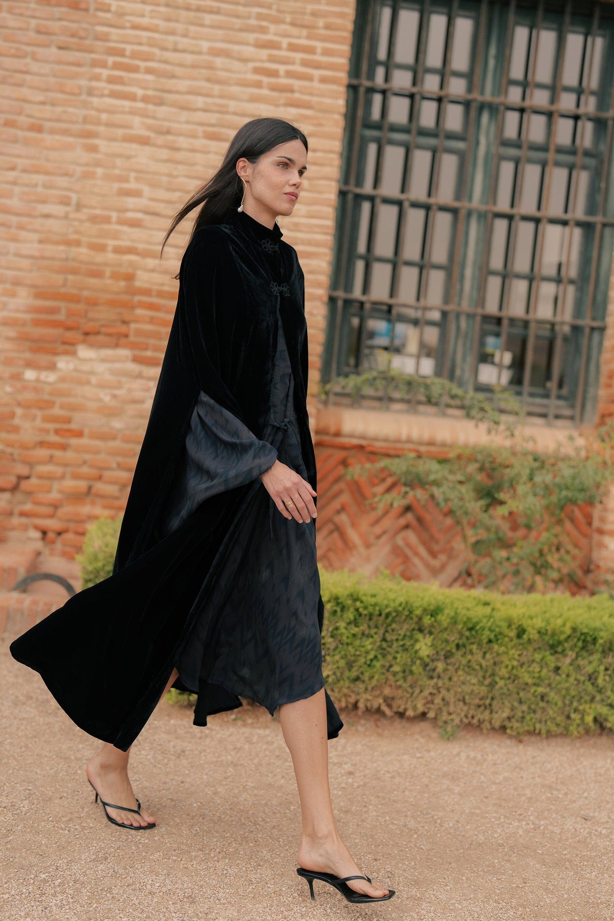 Black Velvet Cape Capes & shawls Vano Studio 