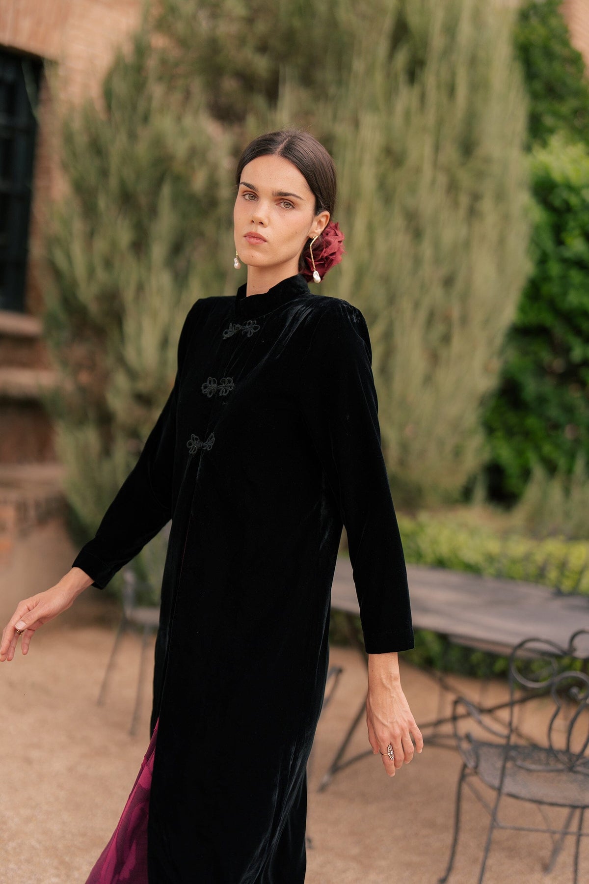 Black Velvet Coat Coats Vano Studio 