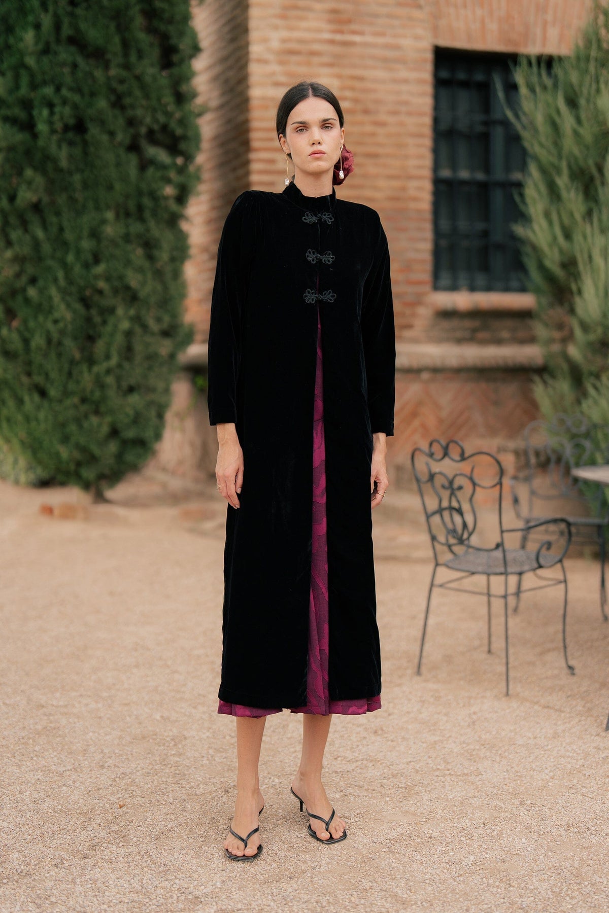 Black Velvet Coat Coats Vano Studio 