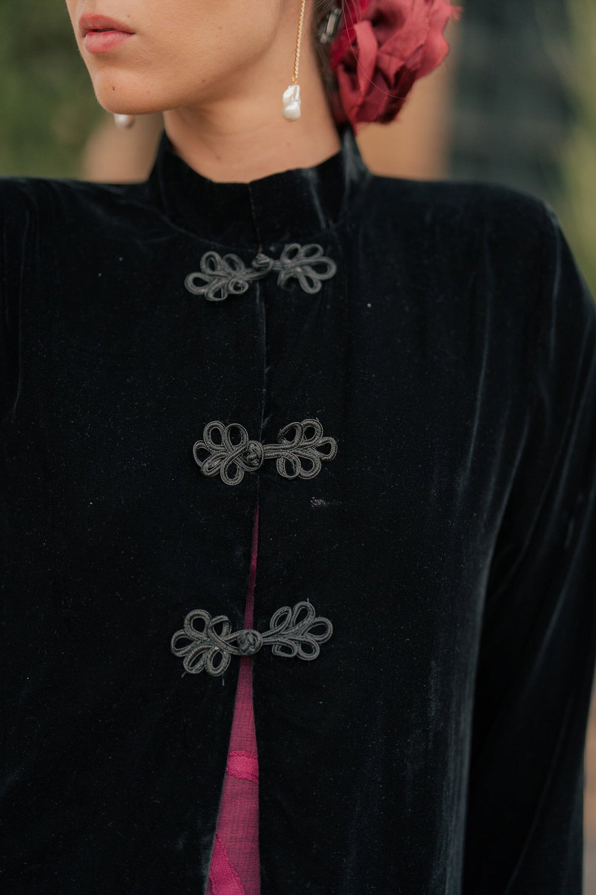 Black Velvet Coat Coats Vano Studio 