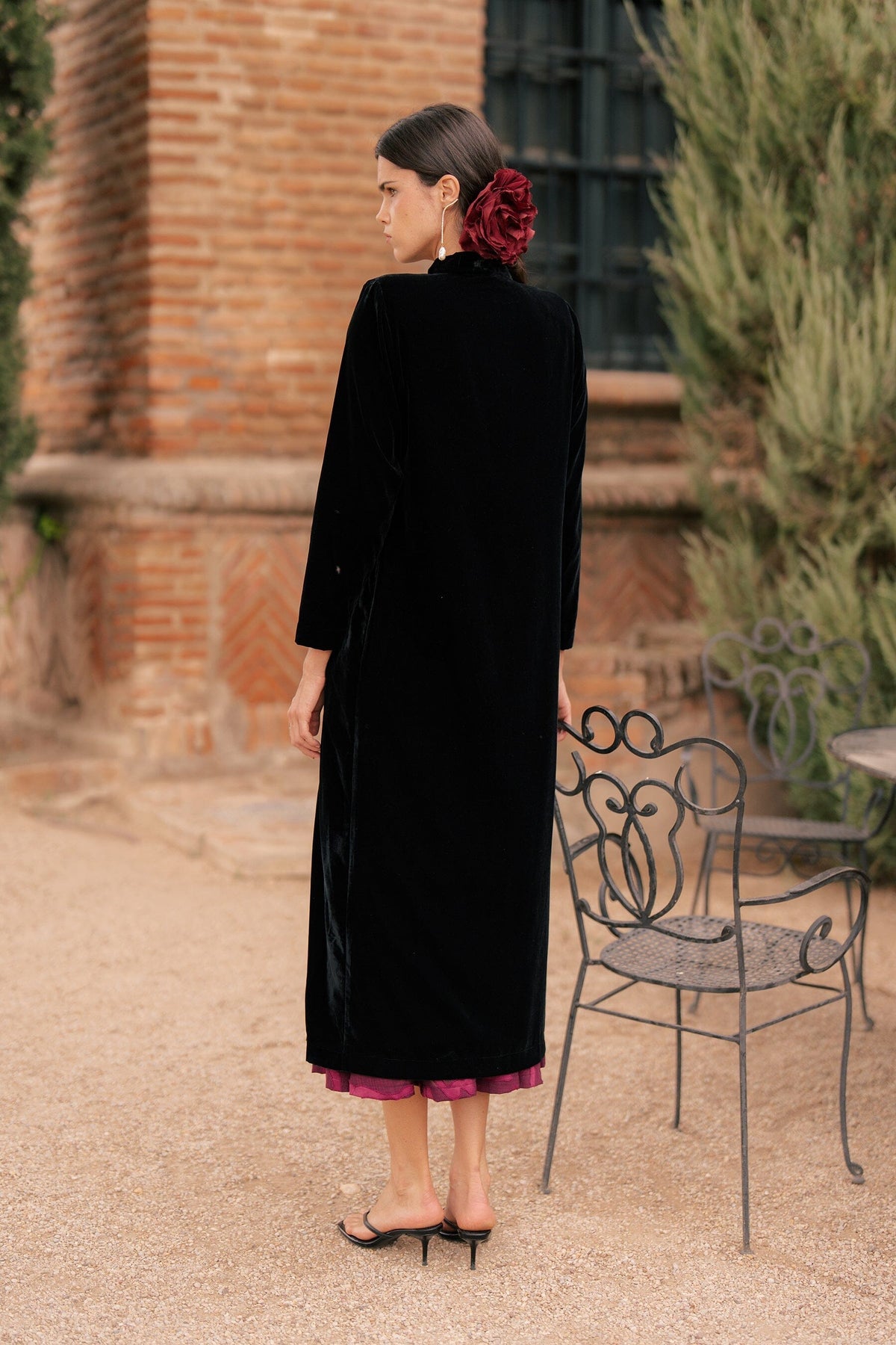 Black Velvet Coat Coats Vano Studio 
