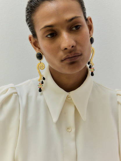 BLACK WIDOW EARRINGS Earrings Sita Nevado 