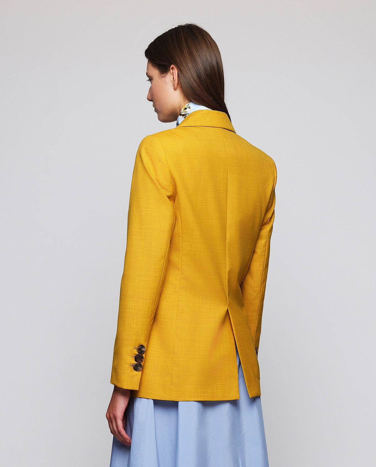Blazer cruzada de lana ocre MUJER / CHAQUETAS & ABRIGOS / AMERICANAS Mirto 