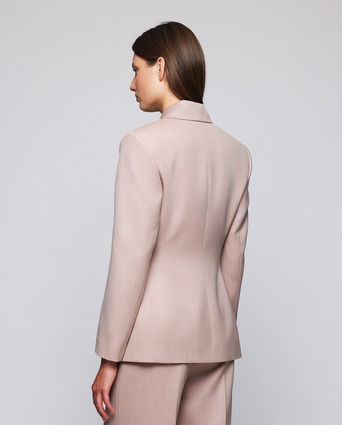 Blazer cruzada rosa de lana MUJER / CHAQUETAS & ABRIGOS / AMERICANAS Mirto 