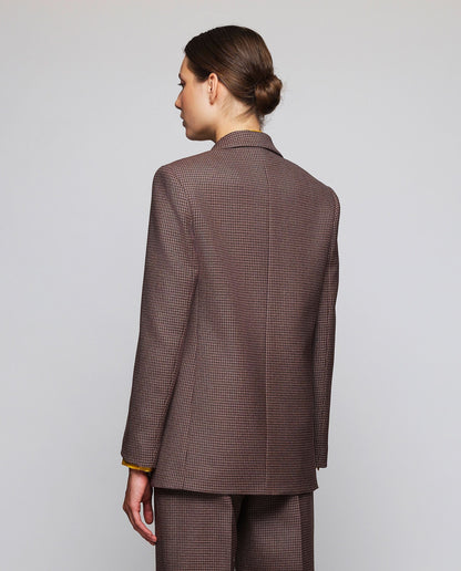 Blazer cuadros de lana Jackets Mirto 