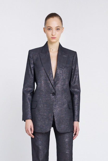 Blazer jacquard gris Jackets Bleis Madrid 