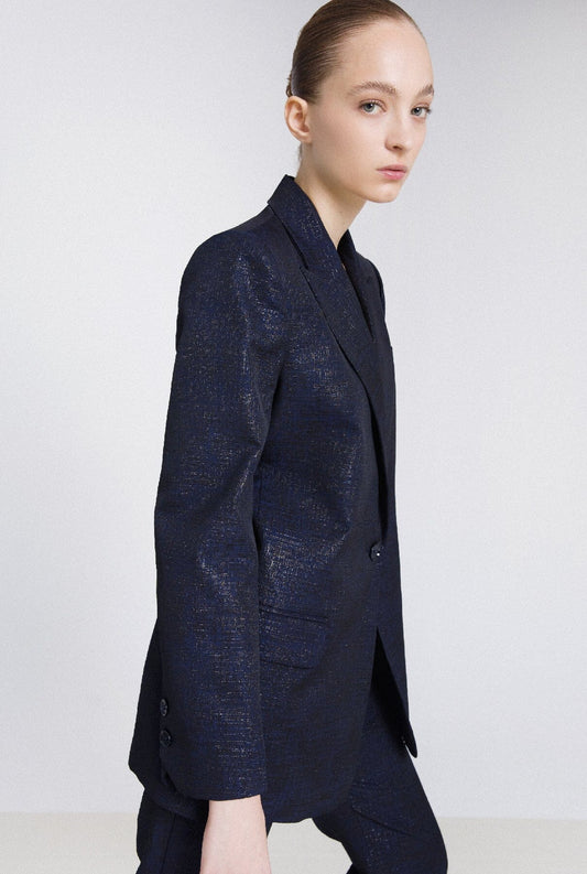 Blazer jacquard navy Jackets Bleis Madrid 