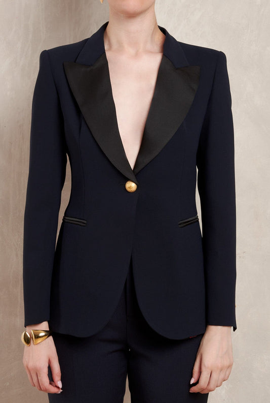 BLAZER SATIN LAPEL CARLOTTA Jackets The Extreme Collection 