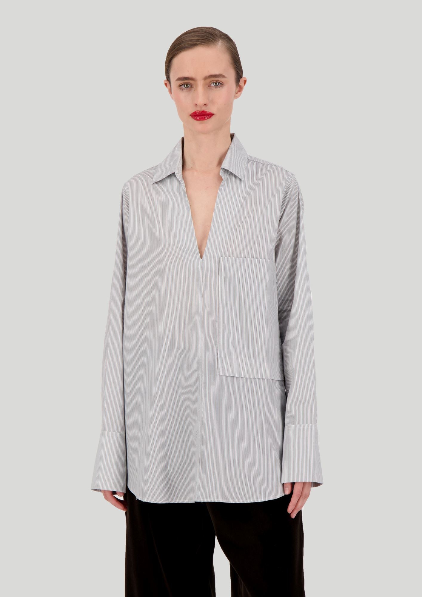 BLOUSE RAYA Shirts & blouses Commelle Gray S 