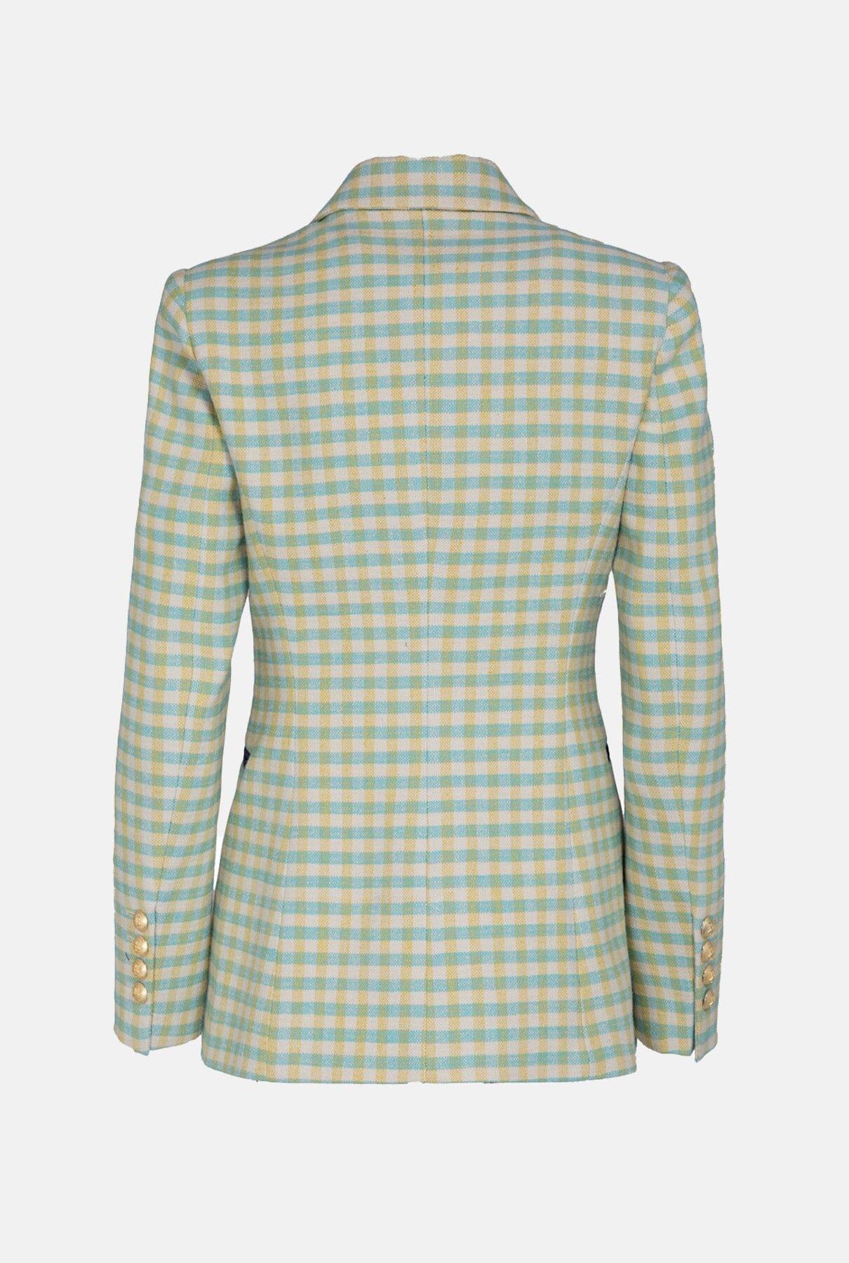 BLUE GINGHAM VICHY FIONA BLAZER Jackets The Extreme Collection 