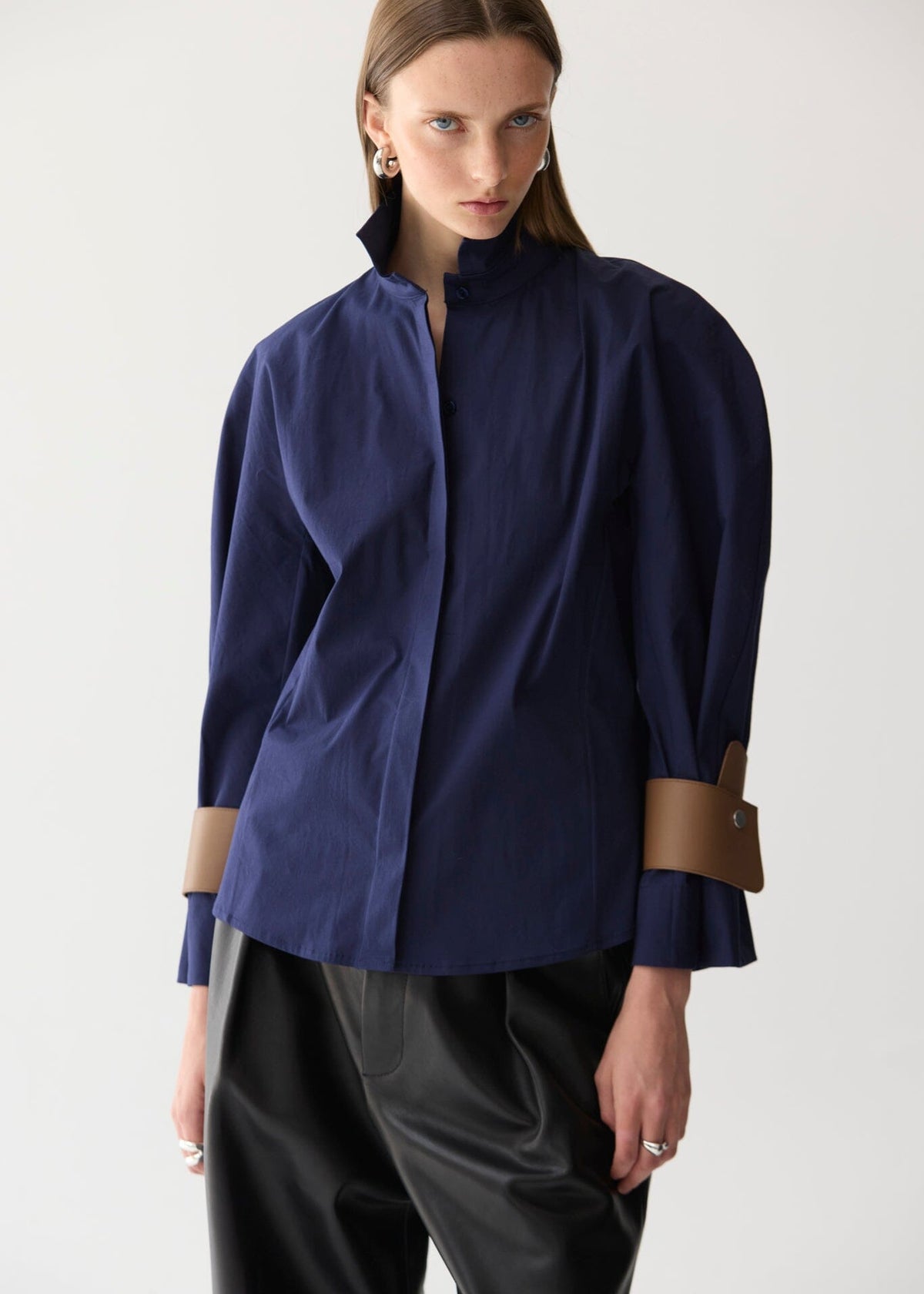 Blue Poplin Shirt Shirts & Tops Miguel Marinero 