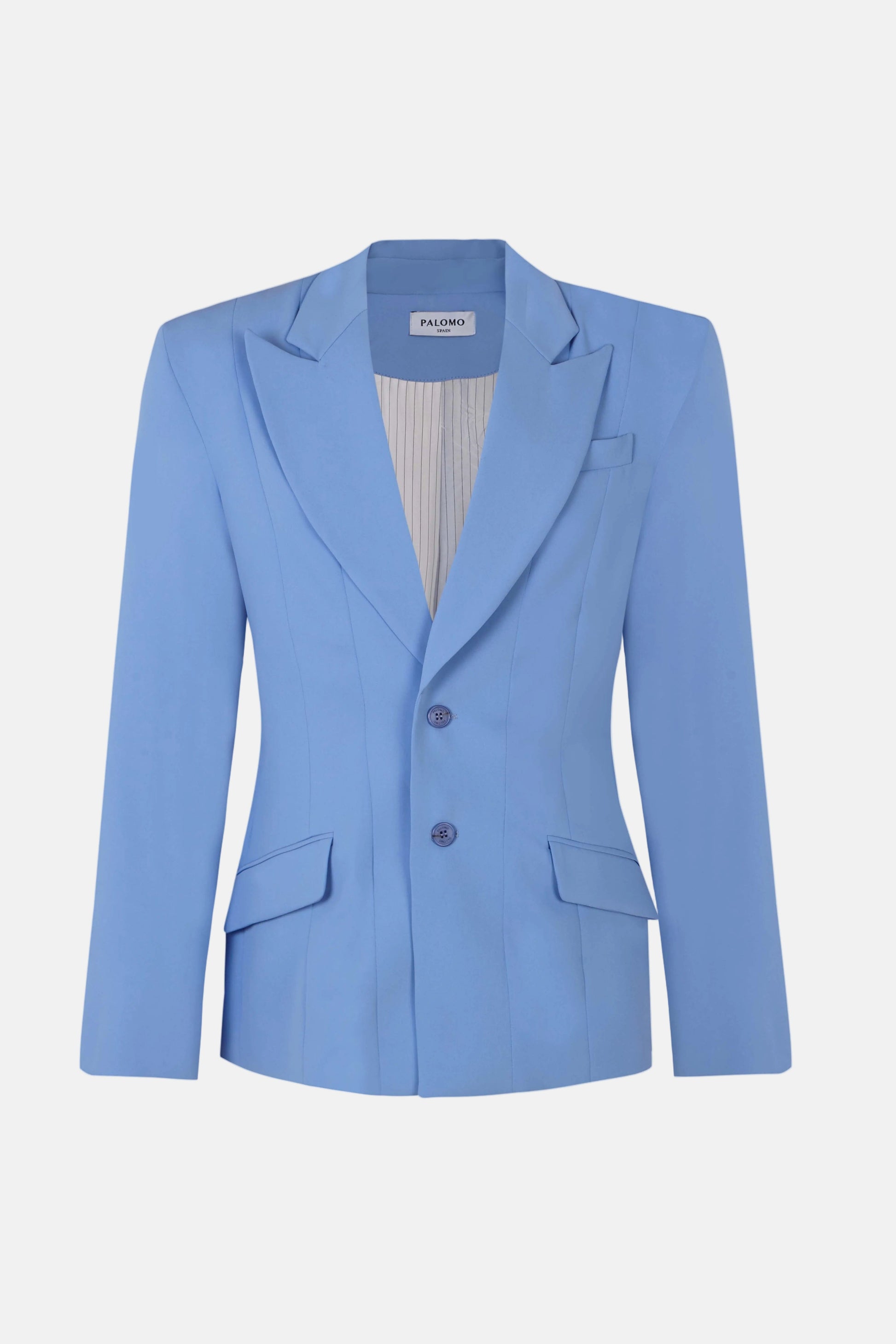 Blue Tailored Jacket Jackets PALOMO SPAIN 