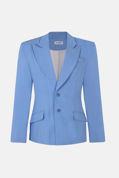 Blue Tailored Jacket Jackets PALOMO SPAIN 